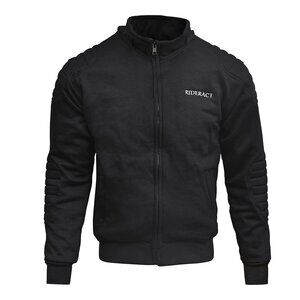 RIDERACT® Riding Performance Sweater Fiber Lined Motorbike Protective Jacket NEW